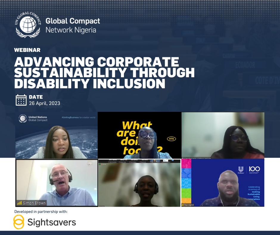 Advancing Corporate Sustainability Through Disability Inclusion Webinar