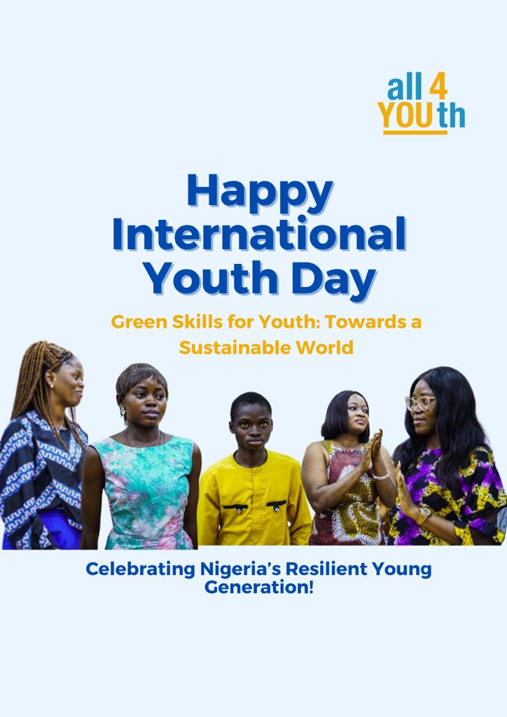 Cross section of highflyers of the 5-Day Vocational Skills Training programme organised by the Alliance For Youth Nigeria at the 2023 International Youth Day event.